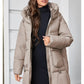 Hooded Parkas Women's Plus Size Casual Hooded Pocket Women Down Jacket Coat Outwear