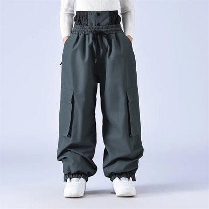 Loose Fit Men and Women Ski Bibs Bibbed Snowboard Pant Bibs SnowbSki Suit Pant Snowboarding Trousers The Clothing Company Sydney