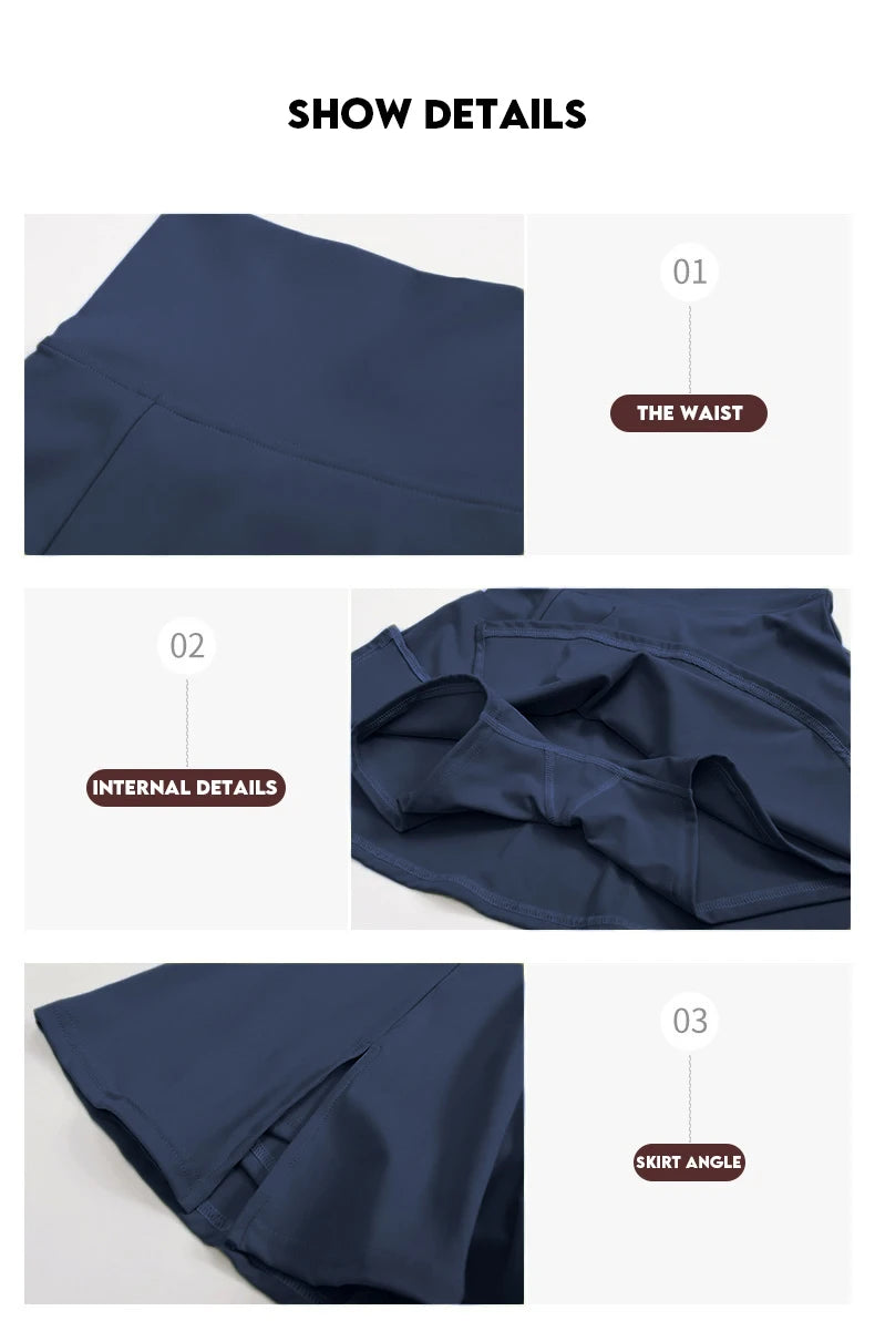 Women's Sports Short Women Golf Tennis Gym Tennis Skirts Shorts Golf Wear Yoga Running Workout Skirt