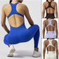 Women's Sleeveless Seamless Yoga Jumpsuits Workout Ribbed Playsuit Outfit Fitness Sportswear Activewear The Clothing Company Sydney