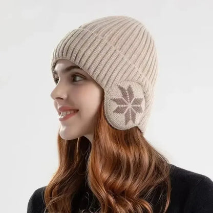 Men Women Winter Warm Plush Knitted Snow Fashion Hat Unisex Outdoor Ear Protection Caps Beanies Skulls