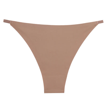 Fashion Women's Panties Silk Satin Seamless Underwear Soft Lingerie Breathable Comfortable Briefs Female Underpants