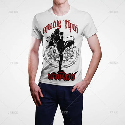 Muay Thai Gym Graphic T Shirt For Men Women Kids 3D Thai Boxing Sports Printed Tee Shirts Streetwear Short Sleeves Quick Dry Top - The Clothing Company Sydney