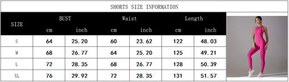 Hollow Backless Scrunch Sporty Jumpsuit Woman Gym Set One Piece Sport Suit Sleeveless Zip Yoga Fitness Overalls