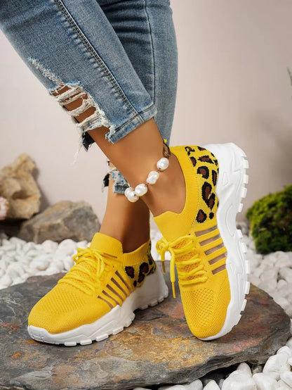 Leopard Print Women's Sneakers – Waterproof & Stylish The Clothing Company Sydney