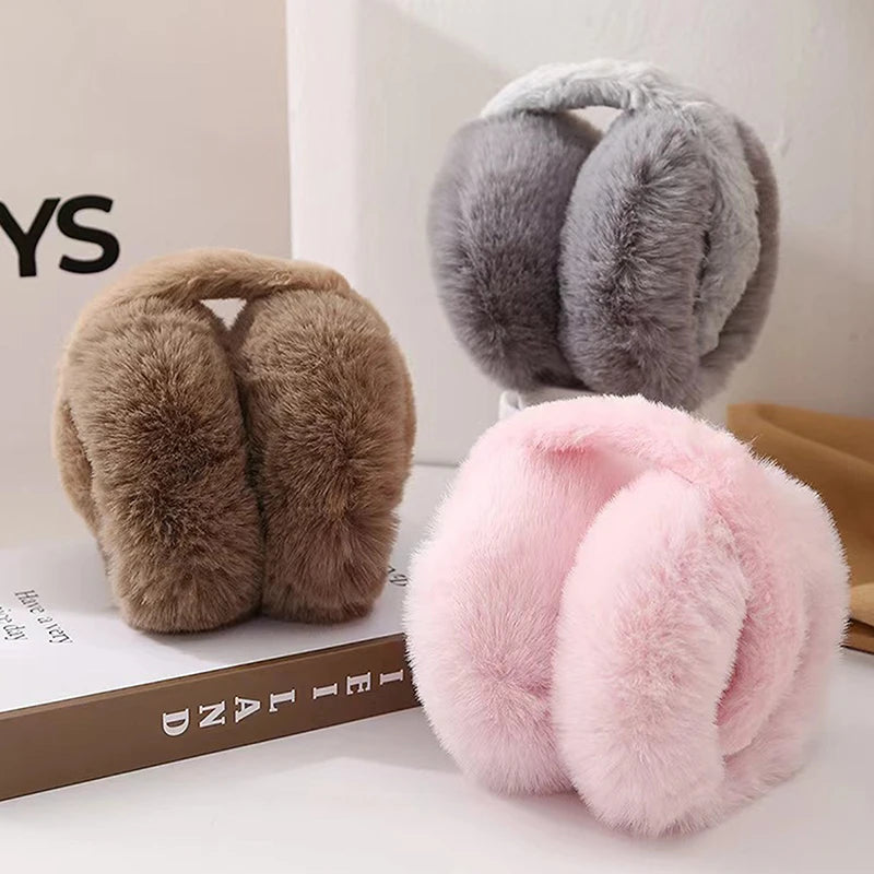 Solid Soft Plush Ear Keep Warmer Winter Earmuffs For Women Men Fashion Outdoor Earflap Protection Ear-Muffs Ear Cover The Clothing Company Sydney