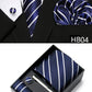 5 piece 7.5 cm Width Tie Sets Black Men's Tie Hankerchiefs Cufflinks clip Box wedding gift handmade Necktie Set The Clothing Company Sydney