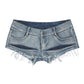 Women's Low Waist Pants Summer Fashion Casual Jeans Denim Shorts