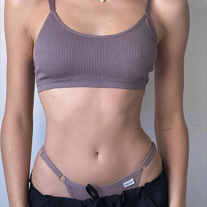 5 Pack Adjustable Women's Panties Cotton Panties Solid Low Waist Seamless Thongs Underpants Women Lingerie Set The Clothing Company Sydney