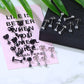 3-8mm Small Black Silver Colour Earrings Stone CZ Crystal Ear Studs Surgical Steel Cubic Unisex Accessories