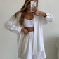 Summer Women's Suit Cotton Casual Shorts and Shirts 2 Piece  Matching Outfit Set Linen Fashion Blouse Women's Suit