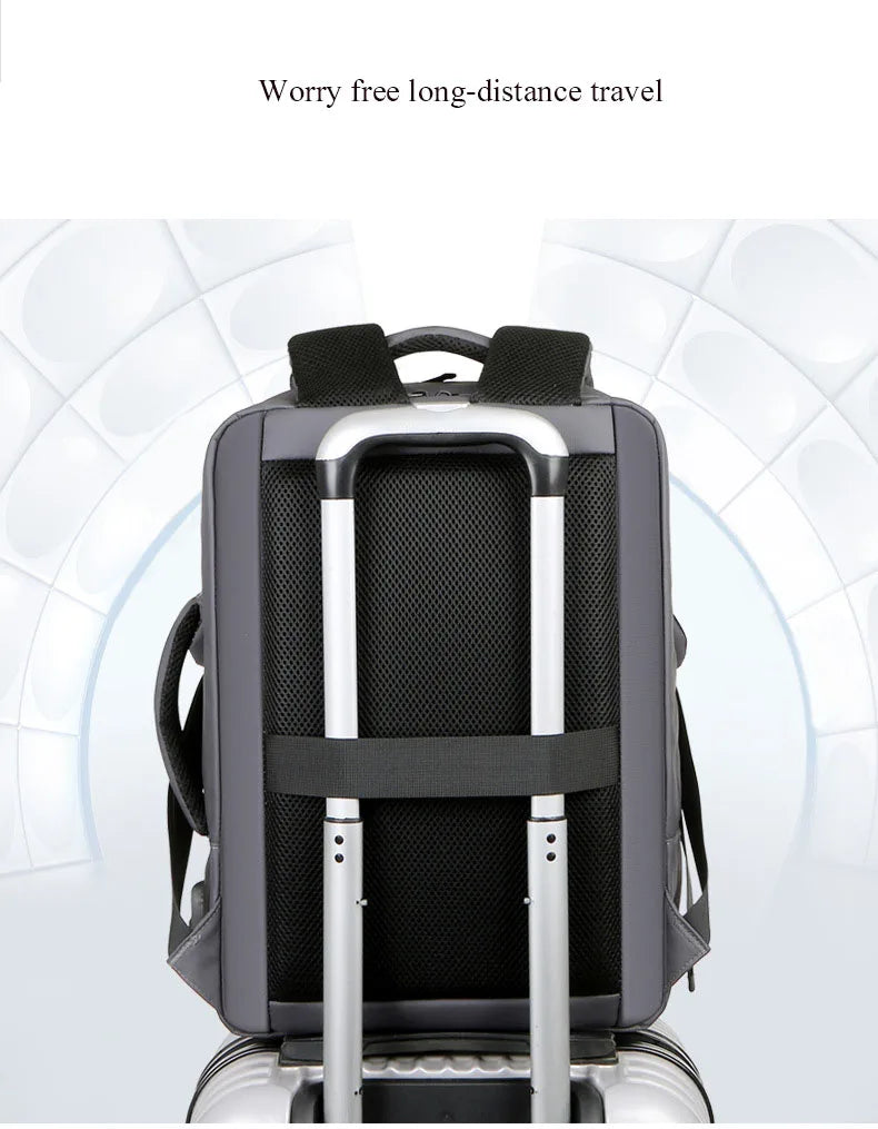 Large Backpack USB Charging Laptop Bagpack Waterproof Business Travel Cabin Hand Luggage Back Pack Bag