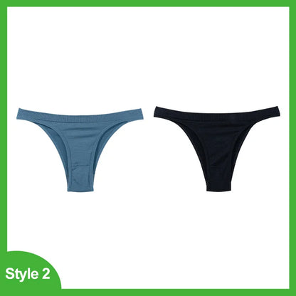 2 Pack Seamless Women Pantys Thongs High Waist Soft Underwear Solid Colors Breathable G-String The Clothing Company Sydney