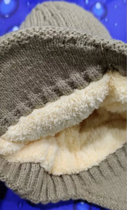 Men Women Winter Warm Plush Knitted Snow Fashion Hat Unisex Outdoor Ear Protection Caps Beanies Skulls