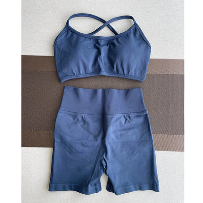 Solid Seamless Half Pants Women Soft  Fitness Outfits Yoga Gym Running Bike Wear Bicycle Skorts The Clothing Company Sydney