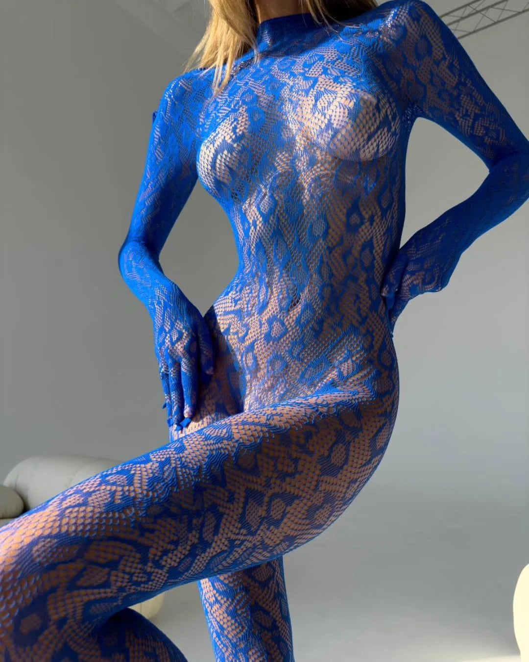 Backless Sheer Long Sleeve Jumpsuit Party Adult Doll One-Piece Cosplay Outfit Lingerie Set The Clothing Company Sydney