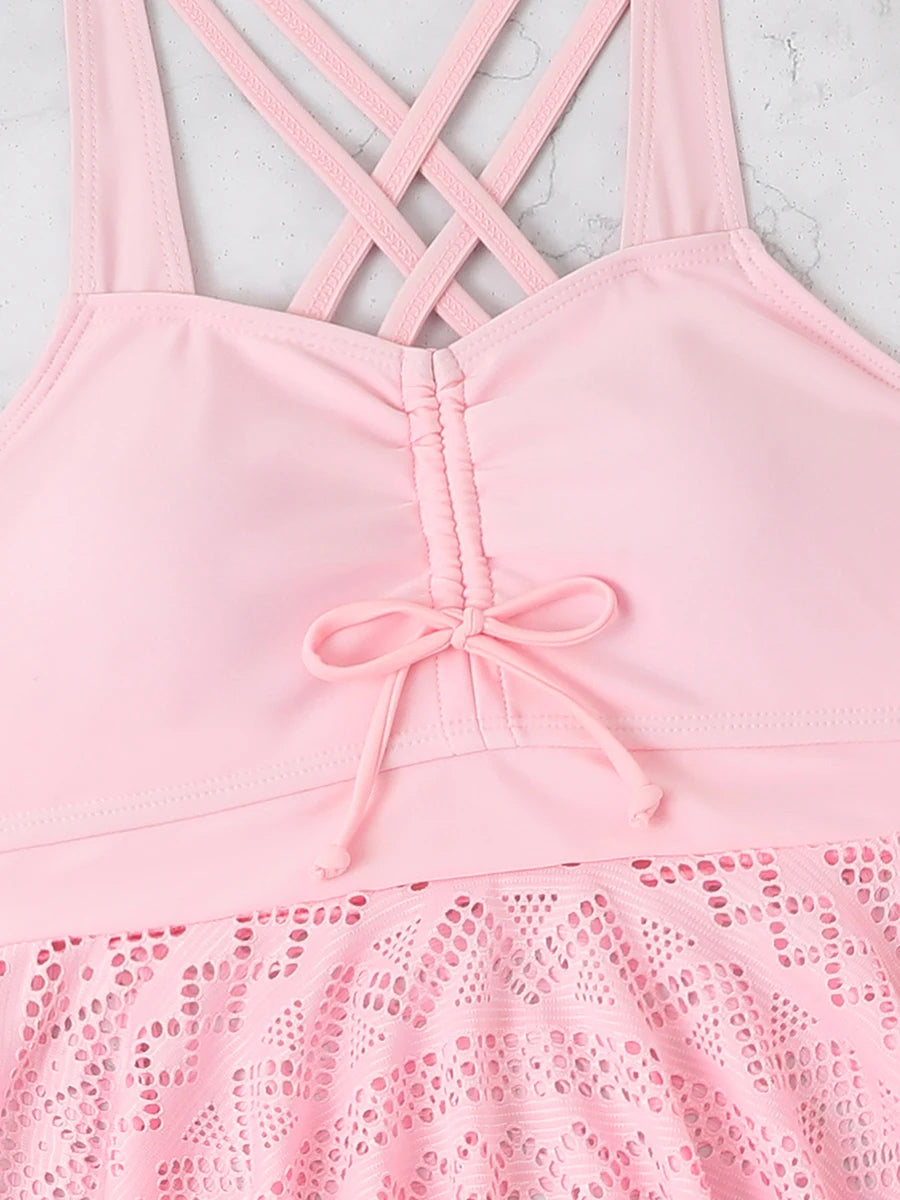 2 Piece Tankini & Beach Skirt Swimsuit Swimwear Bathers Bathing Swimming Suit Summer Beachwear