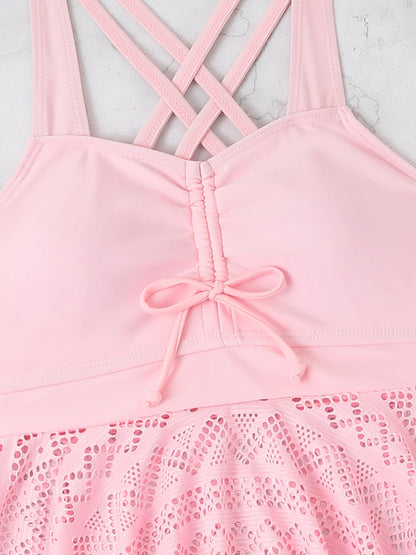 2 Piece Tankini & Beach Skirt Swimsuit Swimwear Bathers Bathing Swimming Suit Summer Beachwear