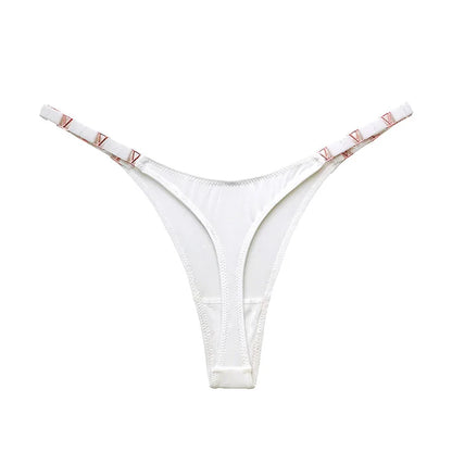 Seamless Thong Women Underwear Briefs Panties Zebra Flower Low Rise Metal Buckle G String Undies