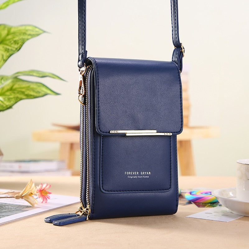 Ladies Handbags Female Pu Leather Shoulder Bags Touch Screen Phone Purse Crossbody Bag Large Capacity Hand Bag The Clothing Company Sydney