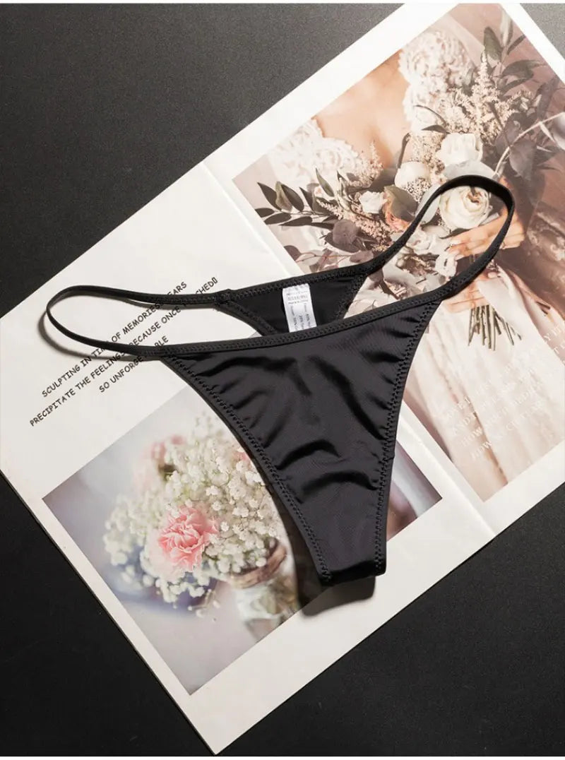 Low Waist G String Leopard Women Panties Briefs Thong Ice Slik T-back Underwear Seamless Lingerie The Clothing Company Sydney
