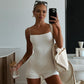 Spaghetti Strap Jumpsuit Tight Fitting Women's Summer Jumpsuit Playsuit Bodycon Short White Black Shorts Romper The Clothing Company Sydney