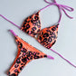 Women's Braided rope Micro Bikinis  Swimsuit Leopard Print Beach Bathing Suit