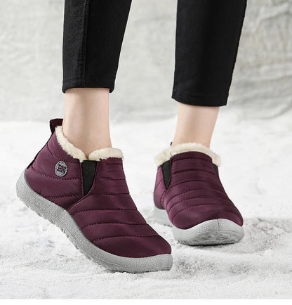 Men's Winter Ankle Boots – Slip-On Fur-Lined Waterproof Snow Shoes The Clothing Company Sydney