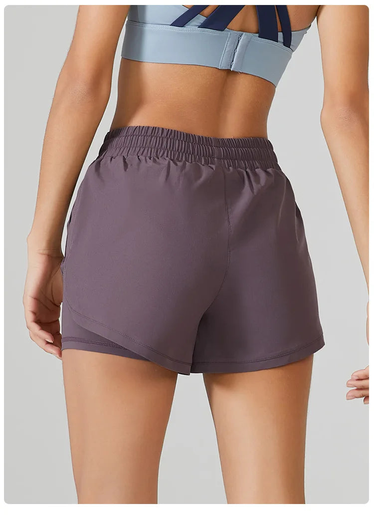 Women's Yoga Shorts Fitness Elastic Running Workout Ladies Gym Sport Inner Layer Shorts Fitness Sportwear The Clothing Company Sydney