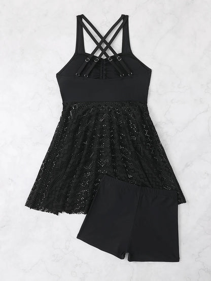 2 Piece Tankini & Beach Skirt Swimsuit Swimwear Bathers Bathing Swimming Suit Summer Beachwear