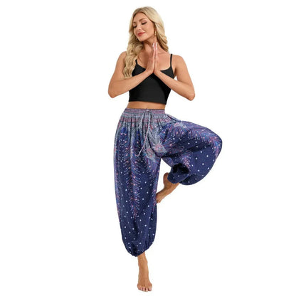 Boho Yoga Pants Women Hippie Harem Printed Dye High Waist Beach Wear The Clothing Company Sydney