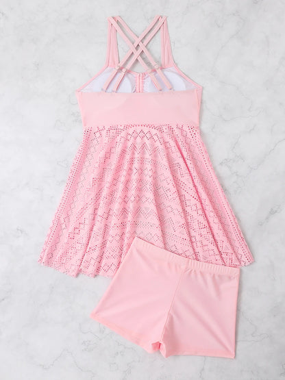 2 Piece Tankini & Beach Skirt Swimsuit Swimwear Bathers Bathing Swimming Suit Summer Beachwear