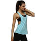 Loose Fit Sports Women's Gym Yoga Fitness Sports Tank Top Back T-shaped Quick Dry Sleeveless Running Tank Top The Clothing Company Sydney