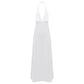 Womens Nightclub Deep V Neck Halter Backless Sleeveless Front High Split High Waist Coquette Clubwear Dress The Clothing Company Sydney