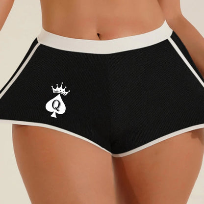 Queen of Spades Women's Boy shorts Seamless Mid-rise Boxers Abdominal Lifting Hip Sports Youth Underwear The Clothing Company Sydney