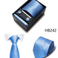 4 Piece Tie Handkerchief Cufflink Set For Men Necktie Holiday Gift Box Blue Gold Suit Accessories Slim Wedding Set The Clothing Company Sydney