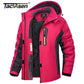 Winter Ski Jackets Womens Hiking Trekking Thicken Fleece Snow Jacket Outdoor Warm Windproof Windbreaker Outwear Parka