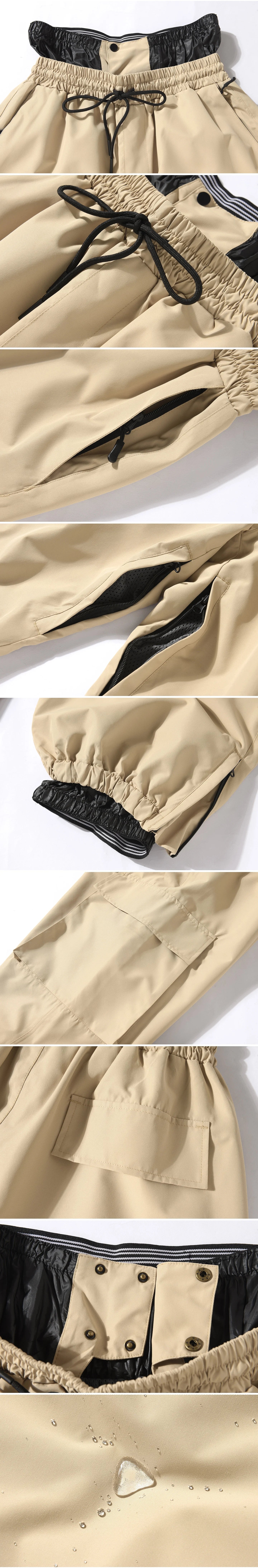 Loose Fit Men and Women Ski Bibs Bibbed Snowboard Pant Bibs SnowbSki Suit Pant Snowboarding Trousers The Clothing Company Sydney