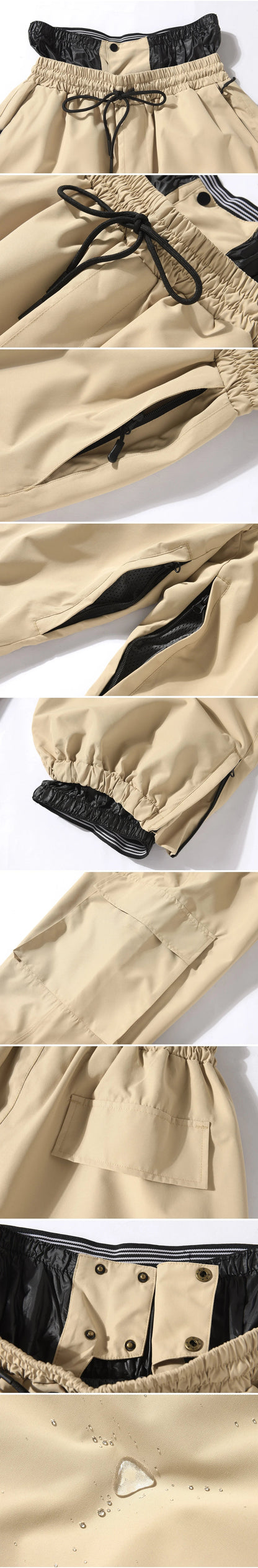 Loose Fit Men and Women Ski Bibs Bibbed Snowboard Pant Bibs SnowbSki Suit Pant Snowboarding Trousers The Clothing Company Sydney