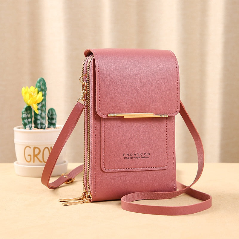 Ladies Handbags Female Pu Leather Shoulder Bags Touch Screen Phone Purse Crossbody Bag Large Capacity Hand Bag The Clothing Company Sydney