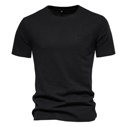 100% Cotton Men's T-shirt Casual Soft Fitness Summer T-shirts O-Neck Short Sleeve Top
