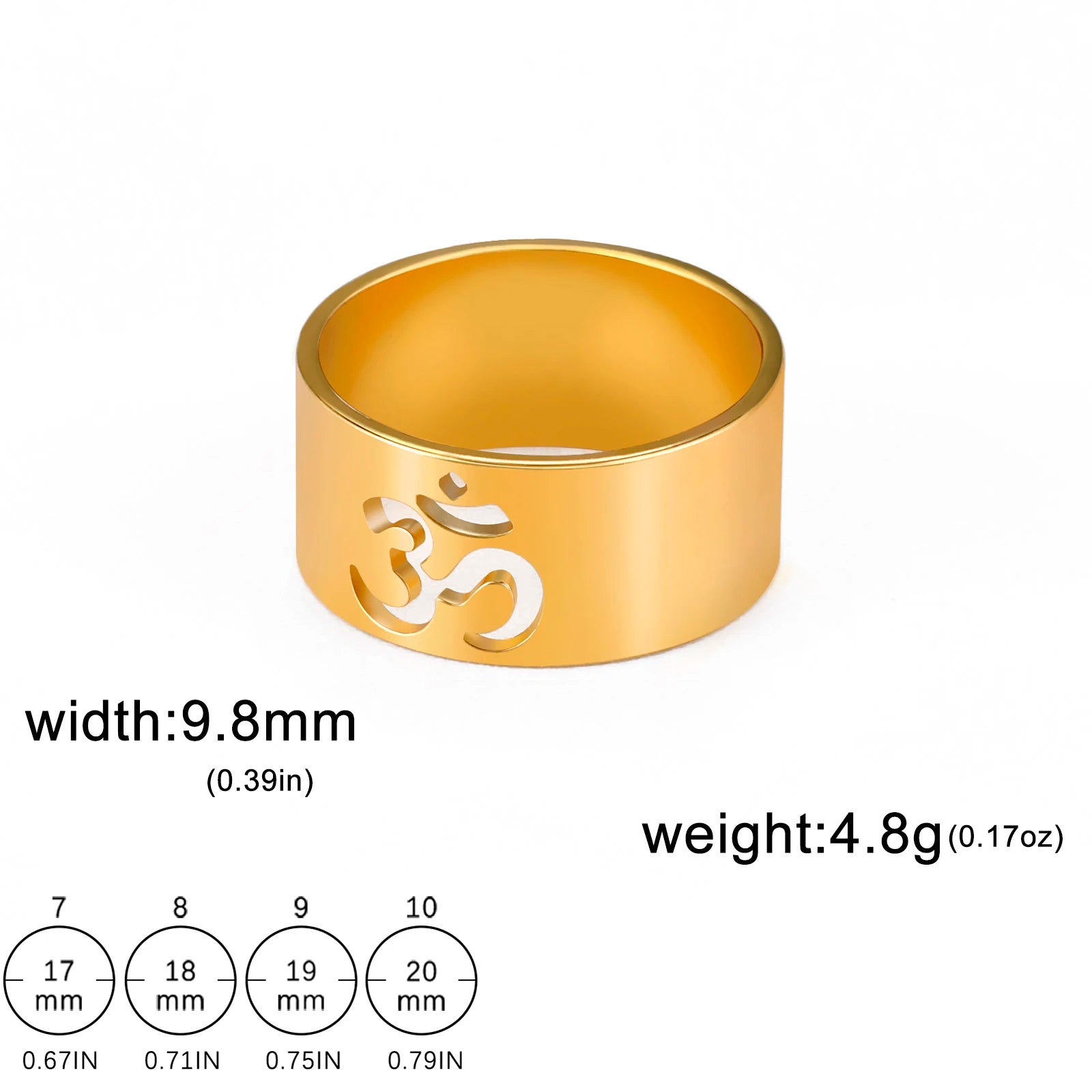 Unisex Om Aum Symbol Jewellery Ring The Clothing Company Sydney