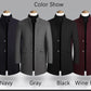 Business Casual Trench Coat Men Style Winter Coat Men's Autumn and Winter Wool Mix Coat Jacket The Clothing Company Sydney