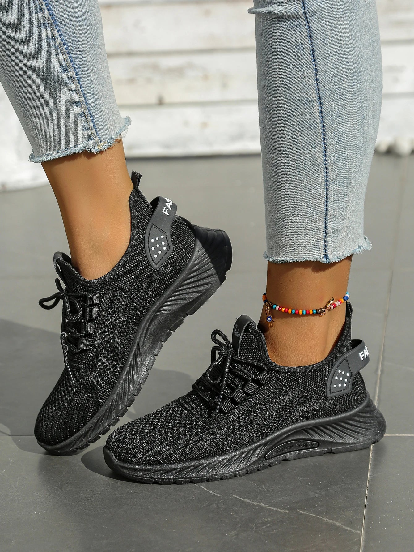 Women's Fall Casual Sneakers – Fly Weave, Lace-Up The Clothing Company Sydney