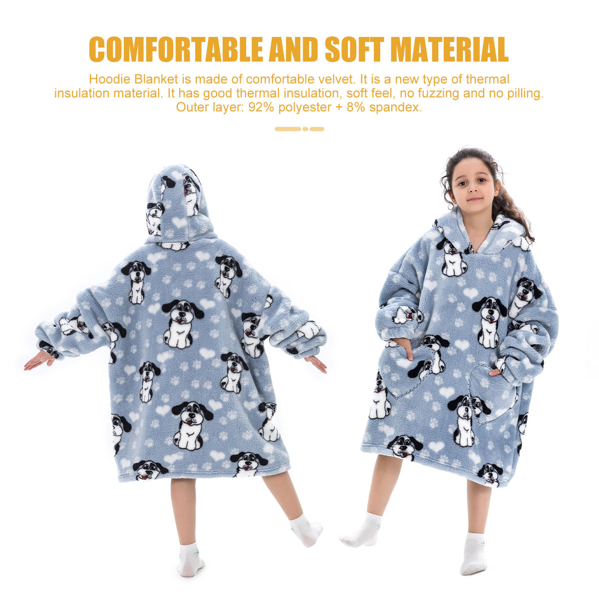 Family Hoodie Blanket for Winter Large Oversize Hoodie for Adult and Child Wearable Hooded Blanket The Clothing Company Sydney