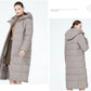 Maxi Long quilted coat elegant thick cotton jacket winter women's Outerwear with hood The Clothing Company Sydney