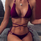 2 Piece Micro Bikini Criss Cross Swimwear Bandage Woman Swimsuit Thong Bikinis Set Women's Bathing Suit Beachwear The Clothing Company Sydney