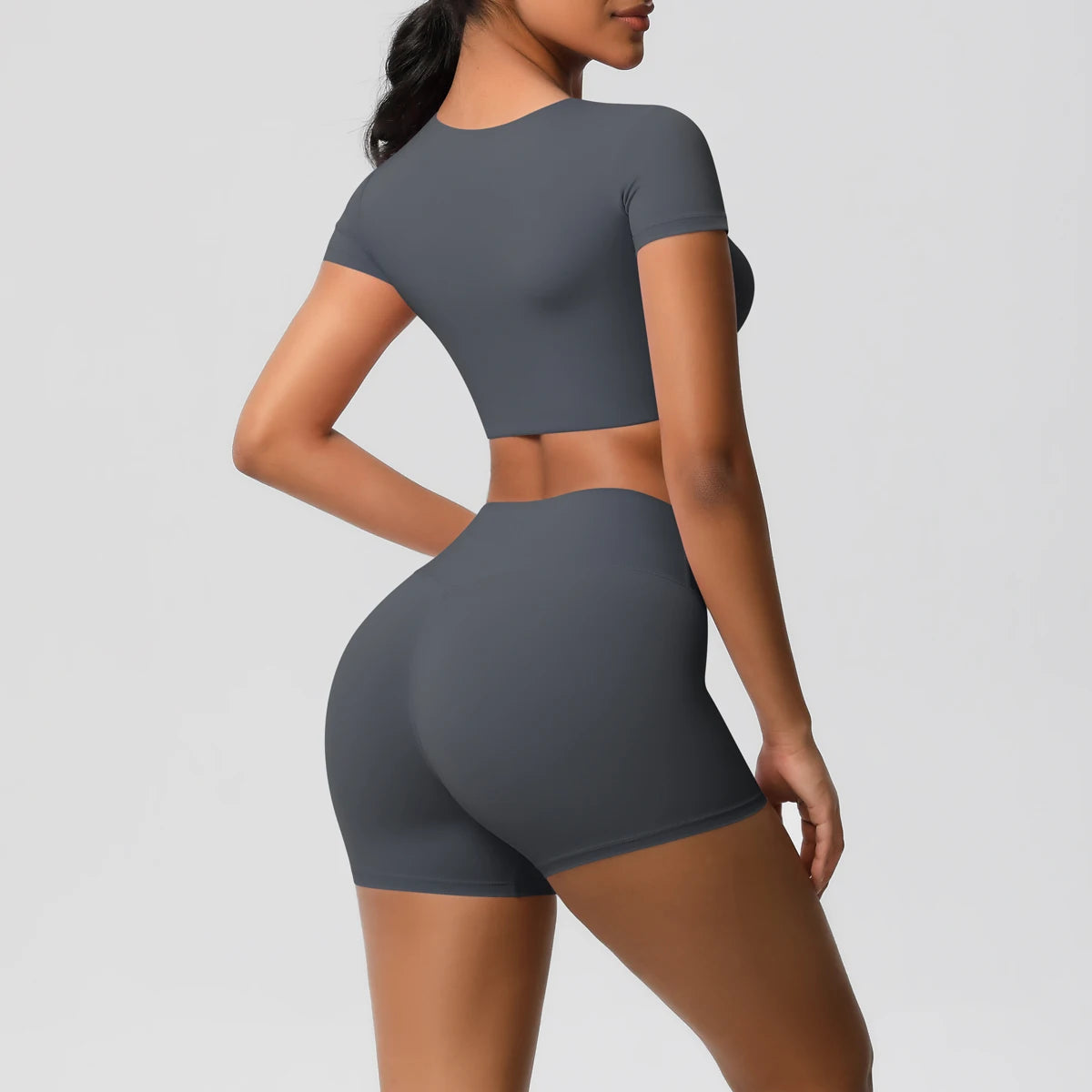 2 Piece Workout Sportswear Active Wear Sports Tank Top Bike Shorts Women Gym Bicycle Sorts Matching Set The Clothing Company Sydney