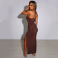 Hot Summer Halter Backless Sleeveless Cut Out Maxi Dress for Women Elegant Club Party Slit Dresses The Clothing Company Sydney