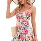 Women's Plus-Size Flower Printing Shaping Body One Piece Swim Dresses Swimsuit The Clothing Company Sydney